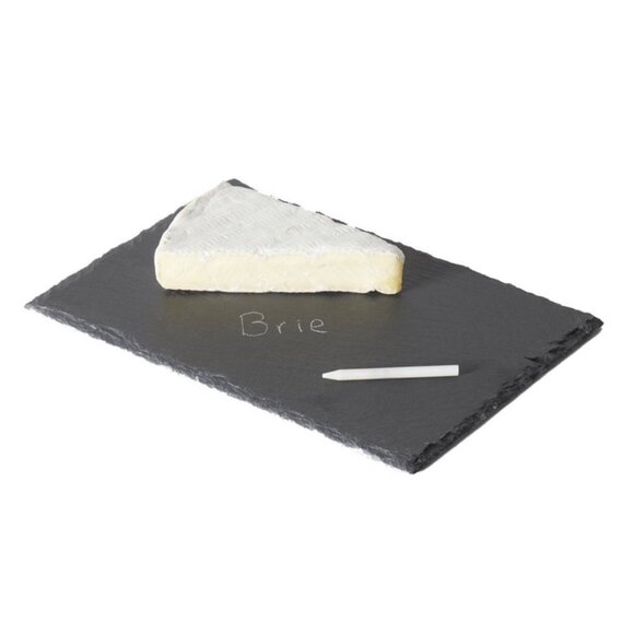 Slate Serving Board With Chalk 12"x8" Sophia Grace Home Cheese Platter - Picture 4 of 5